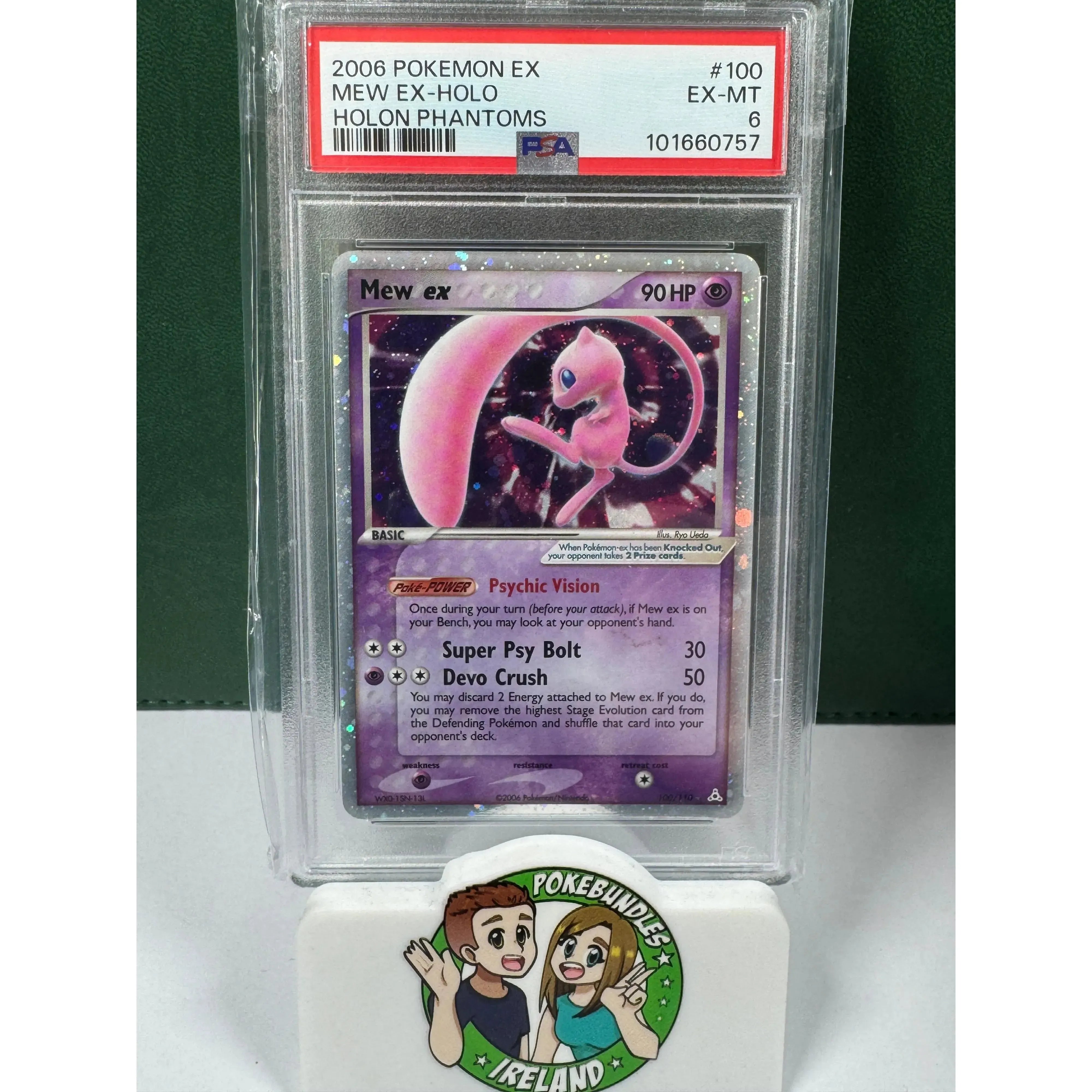 2006 mew pokemon card Pokemon TCG Mew EX 100/110 PSA 6 Graded Card – Pokebundles Ireland