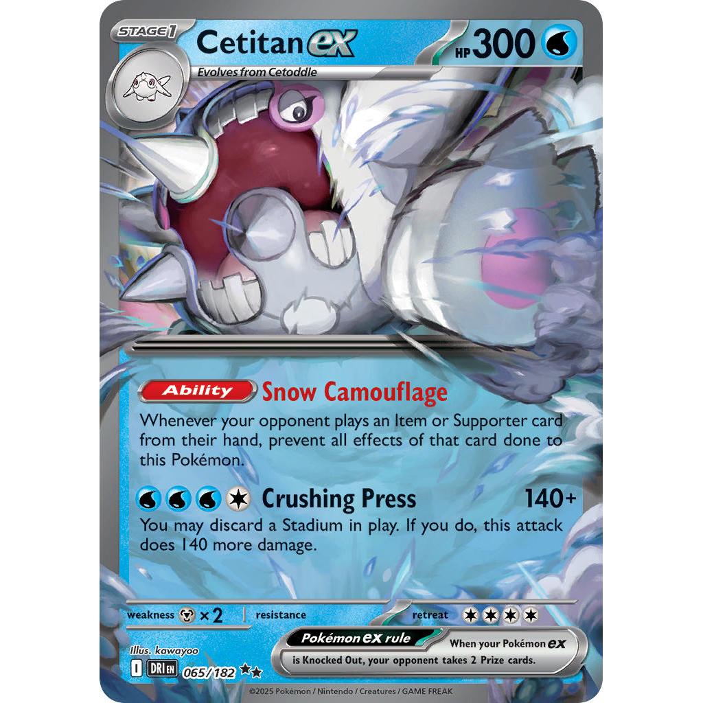 Buy Pokemon TCG Cetitan EX 065/182 - Destined Rivals – Single Cards | Pokémon TCG – Pokebundles Ireland