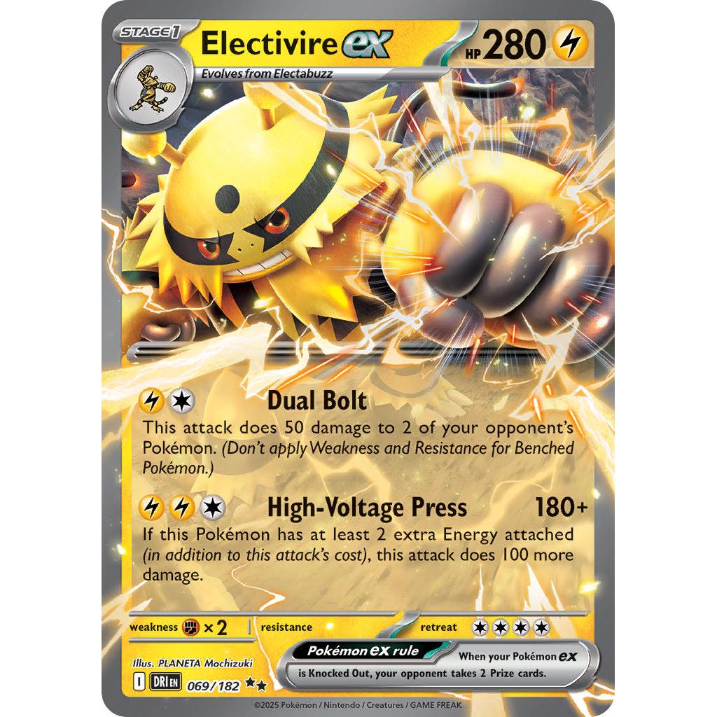 Buy Pokemon TCG Electivire EX 069/182 - Destined Rivals – Single Cards | Pokémon TCG – Pokebundles Ireland
