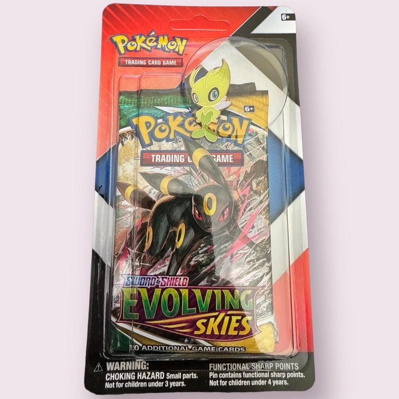 Buy Pokemon Trading Card Game Evolving Skies and Chilling Reign - Celebi Pin set – | Pokémon TCG – Pokebundles Ireland