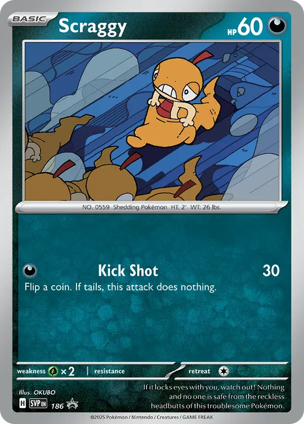 Scraggy 186 Scarlet & Violet Promo