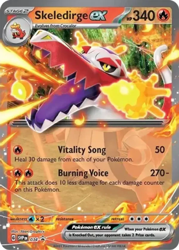 Skeledirge ex 034 Scarlet &amp; Violet Promo