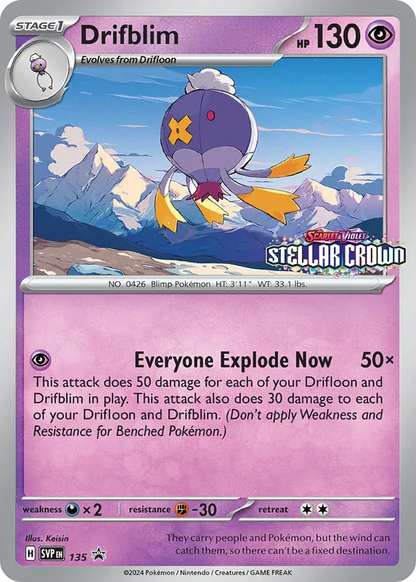 Drifblim 135 Scarlet & Violet Promo