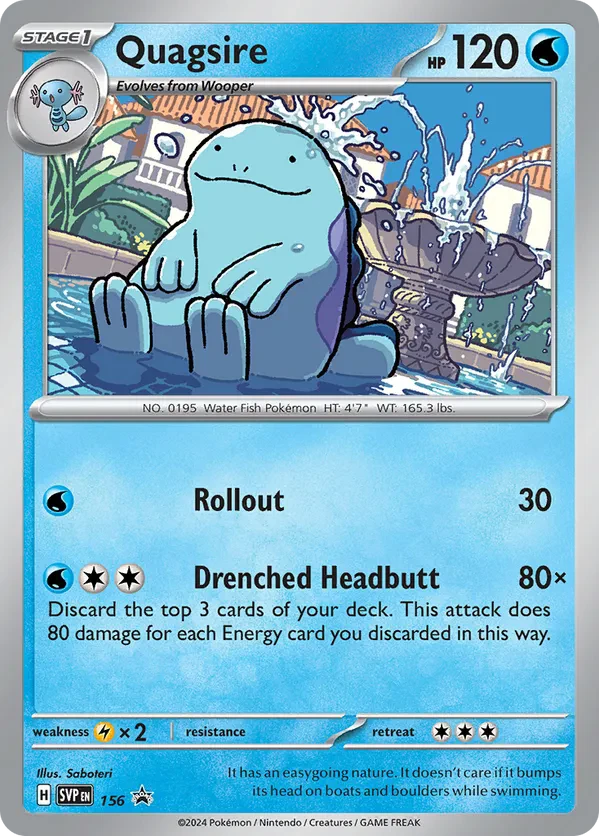 Quagsire 156 Scarlet &amp; Violet Promo
