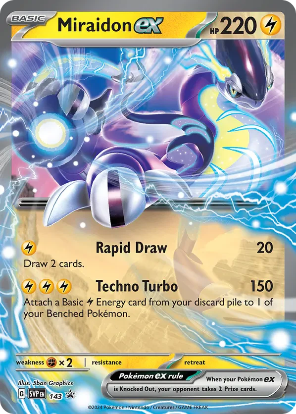 Miraidon ex 143 Scarlet &amp; Violet Promo