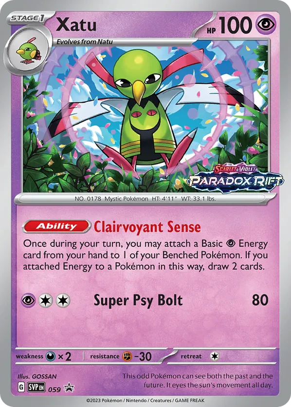 Xatu 059 Scarlet &amp; Violet Promo