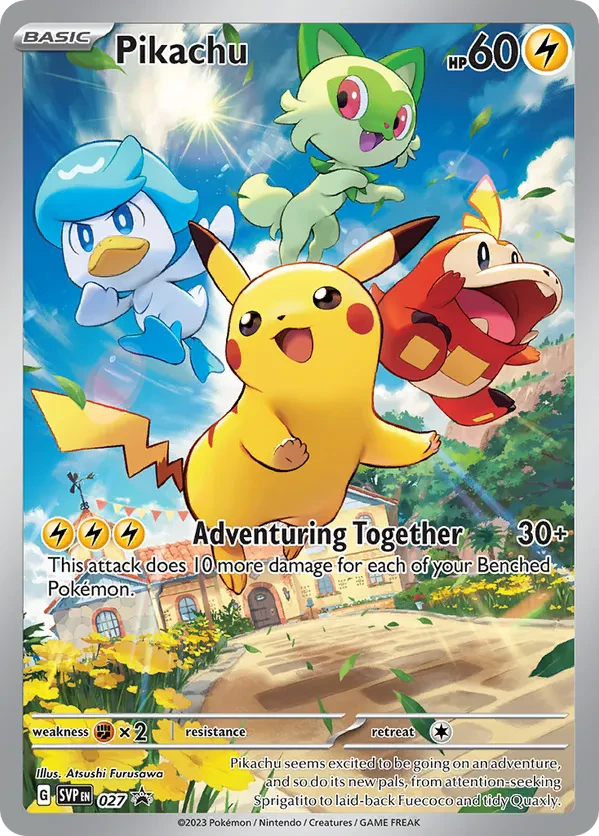 Pikachu 027 Scarlet &amp; Violet Promo