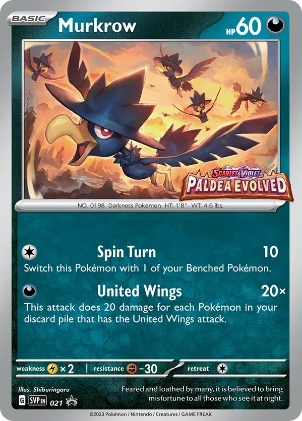 Murkrow 021 Scarlet &amp; Violet Promo