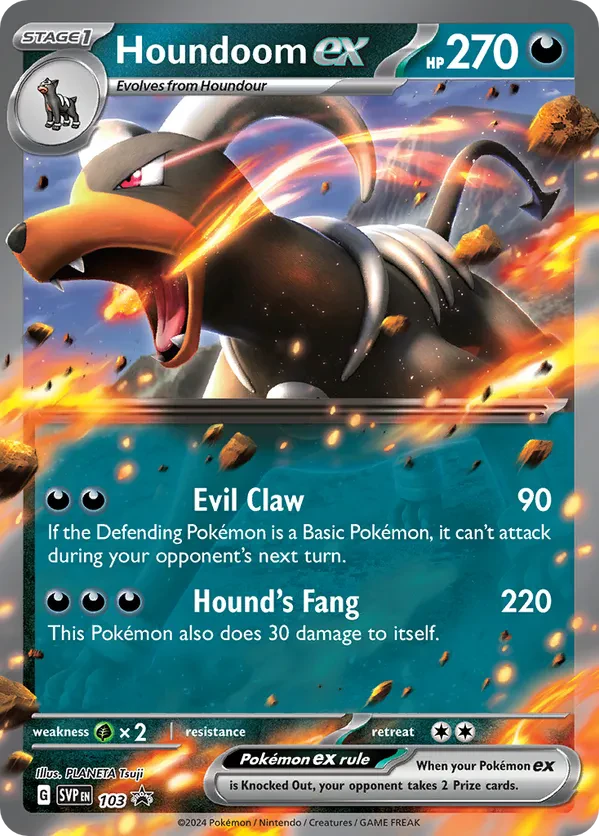 Houndoom ex 103 Scarlet & Violet Promo