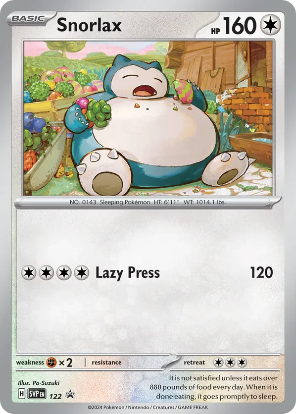 Snorlax 122 Scarlet &amp; Violet Promo