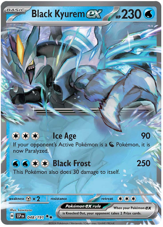 Pokemon TCG Black Kyurem EX 048/191 - Surging Sparks