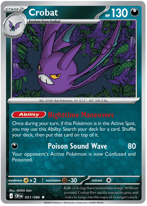 Pokemon TCG Crobat 051/086 - Chaos Rising