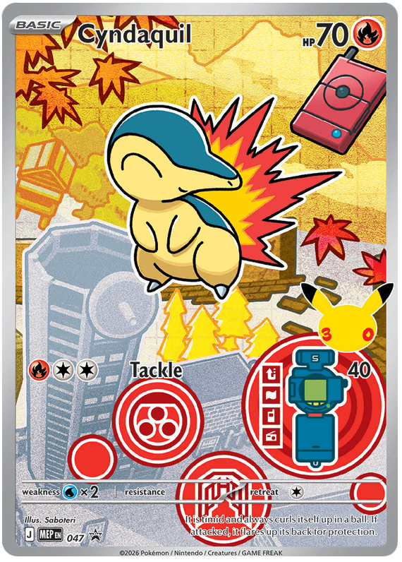 Cyndaquil 047 Mega Evolution Promos Pokémon card | Pokebundles Ireland