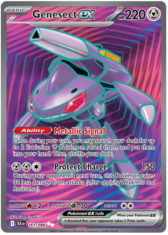Genesect EX 161/86 Black Bolt Pokémon card | Pokebundles Ireland