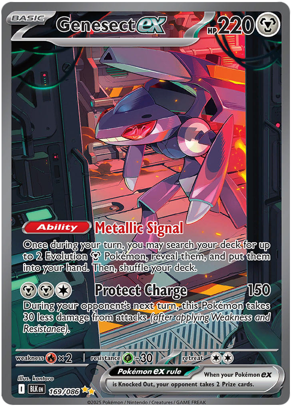 Genesect EX 169/86 Black Bolt Pokémon card | Pokebundles Ireland
