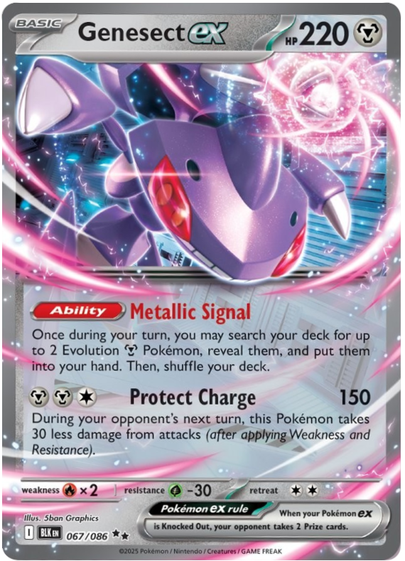 Genesect EX 067/86 Black Bolt Pokémon card | Pokebundles Ireland