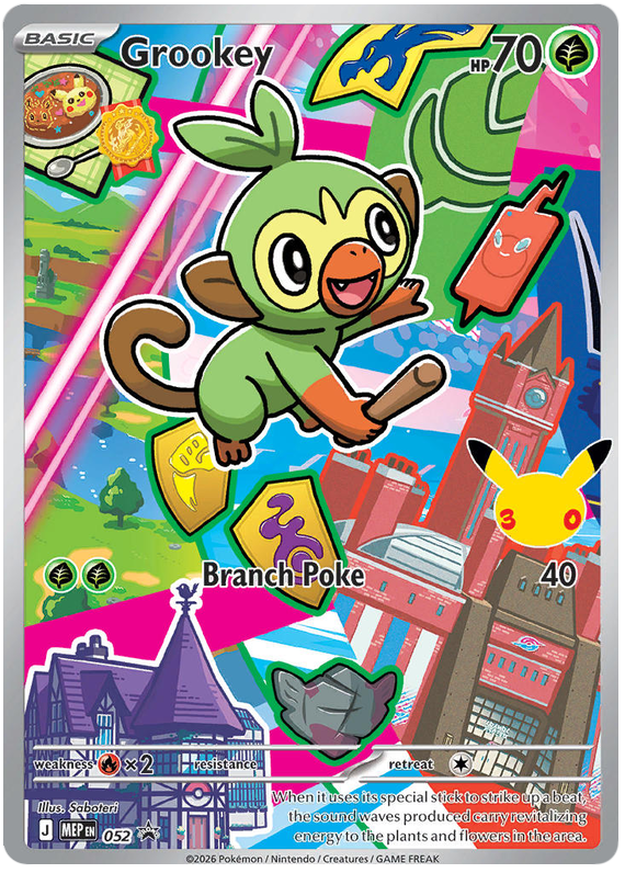 Grookey 052 Mega Evolution Promos Pokémon card | Pokebundles Ireland