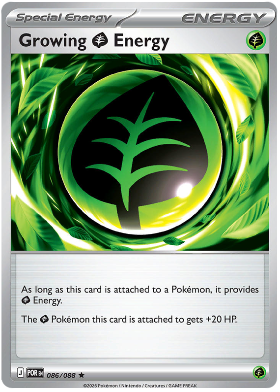 Pokemon TCG Growing Grass Energy 086/088 - Perfect Order