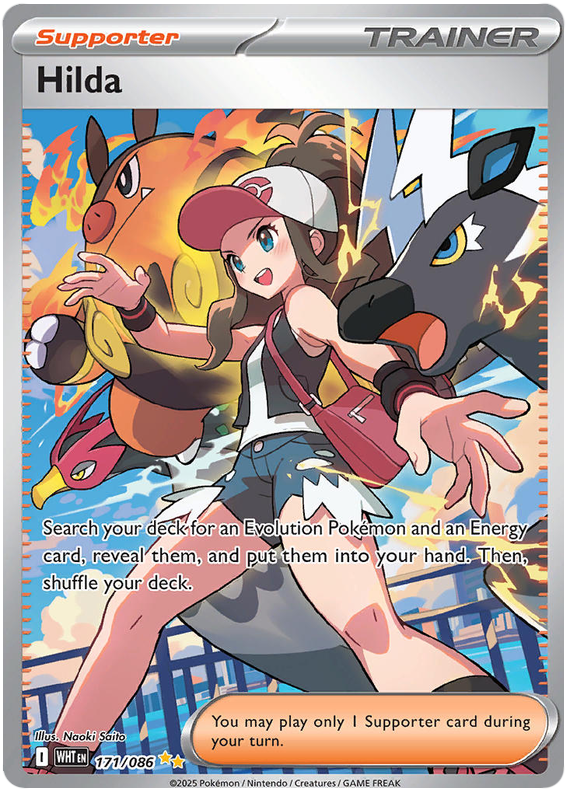 Hilda 171/086 White Flare Pokémon card | Pokebundles Ireland