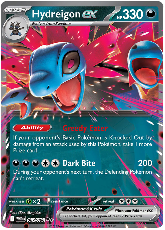 Hydreigon EX 067/086 White Flare Pokémon card | Pokebundles Ireland