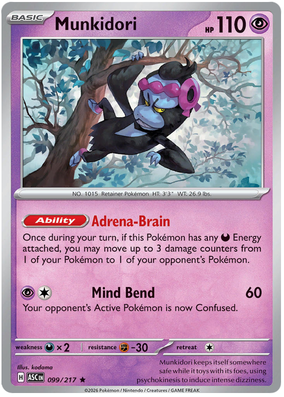 Pokemon TCG Munkidori 099/217 - Ascended Heroes