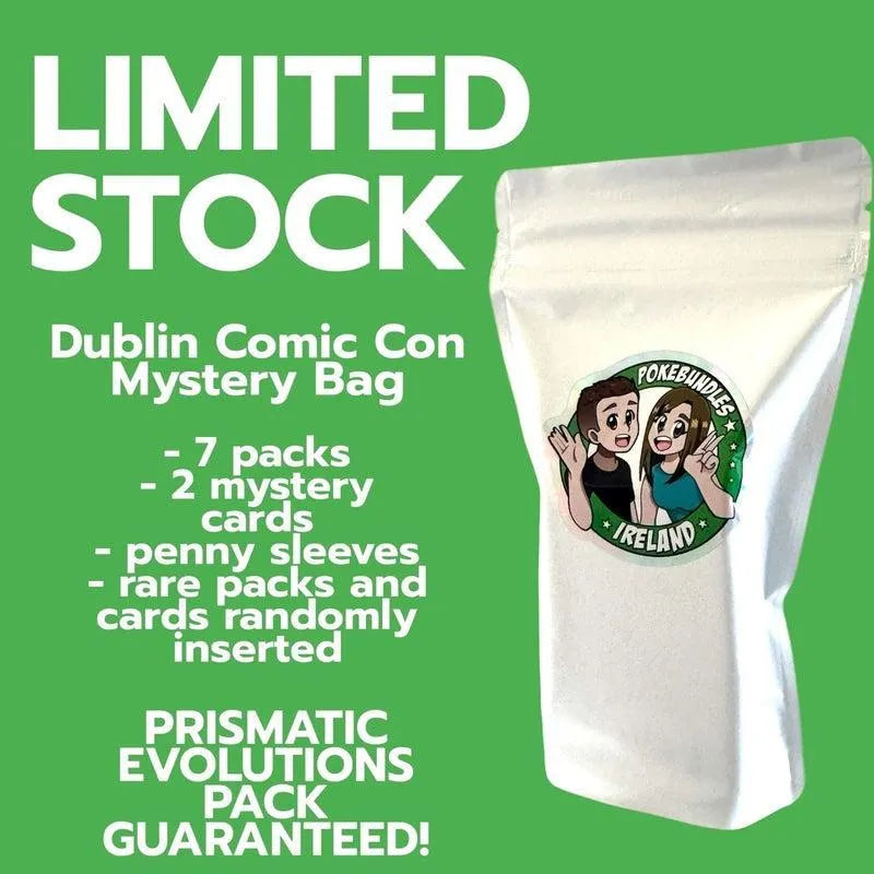Buy Mystery Bag - Dublin Comic Con Edition | Pokémon TCG – Pokebundles Ireland