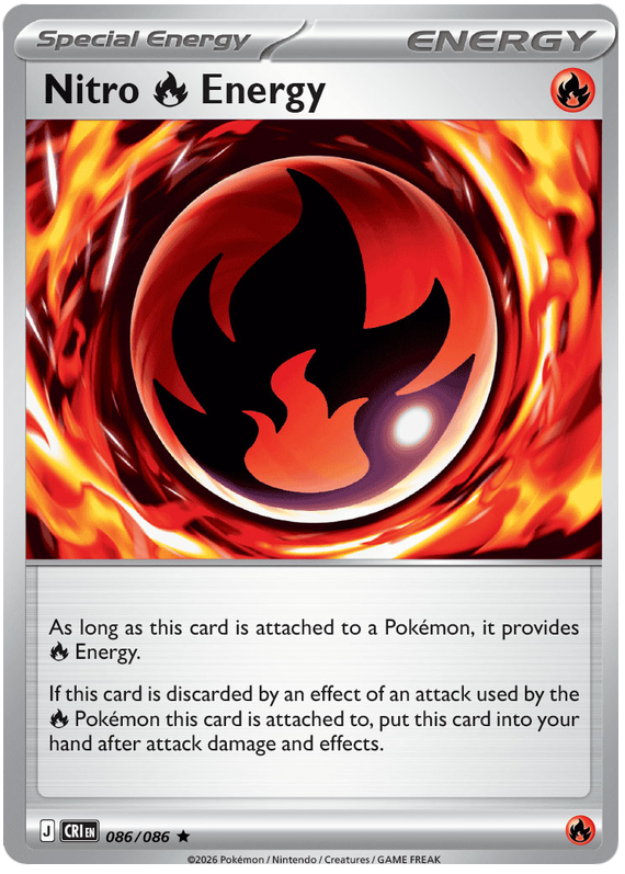 Pokemon TCG Nitro Energy 086/086 - Chaos Rising