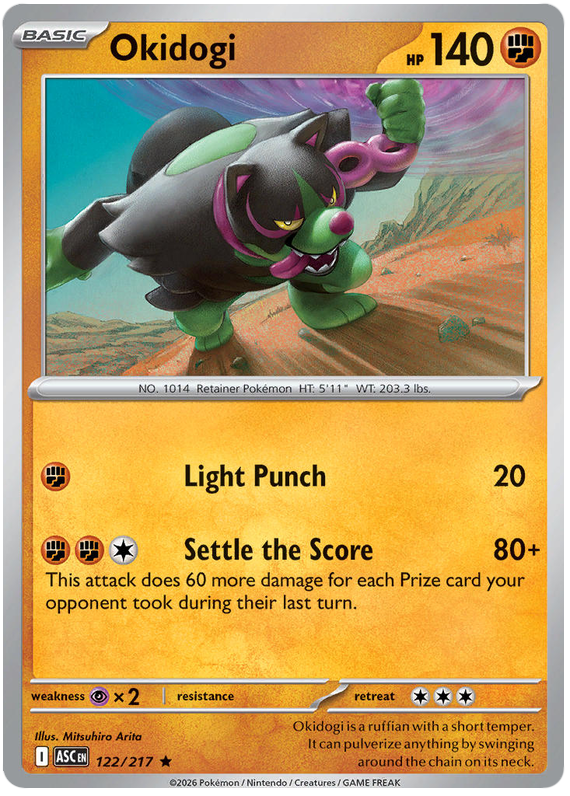 Pokemon TCG Okidogi 122/217 - Ascended Heroes