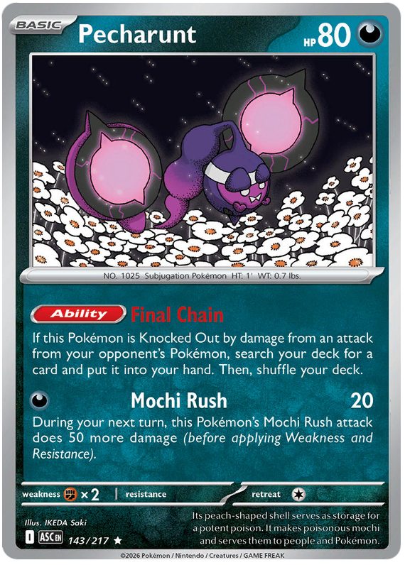 Pokemon TCG Pecharunt 143/217 - Ascended Heroes