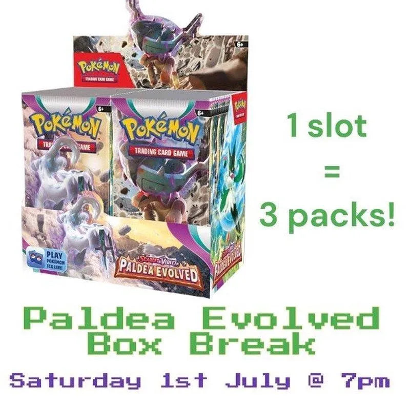 Buy Pokebundles Box Break - Paldea Evolved 1st July 2023 | Pokémon TCG – Pokebundles Ireland