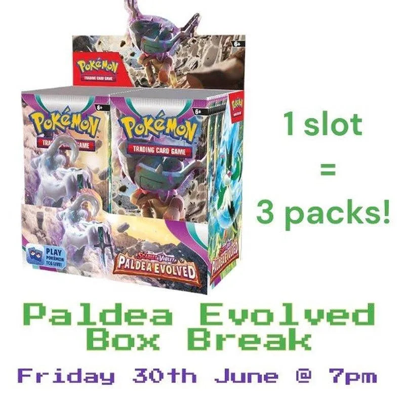 Buy Pokebundles Box Break - Paldea Evolved 30th June 2023 | Pokémon TCG – Pokebundles Ireland