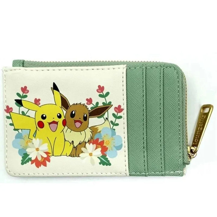 Buy Pokemon Pikachu and Eevee Floral Loungefly Cardholder | Pokémon TCG – Pokebundles Ireland