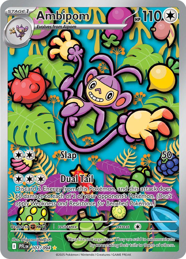 Pokemon TCG Ambipom 107/094 - Phantasmal Flames - Pokebundles Ireland