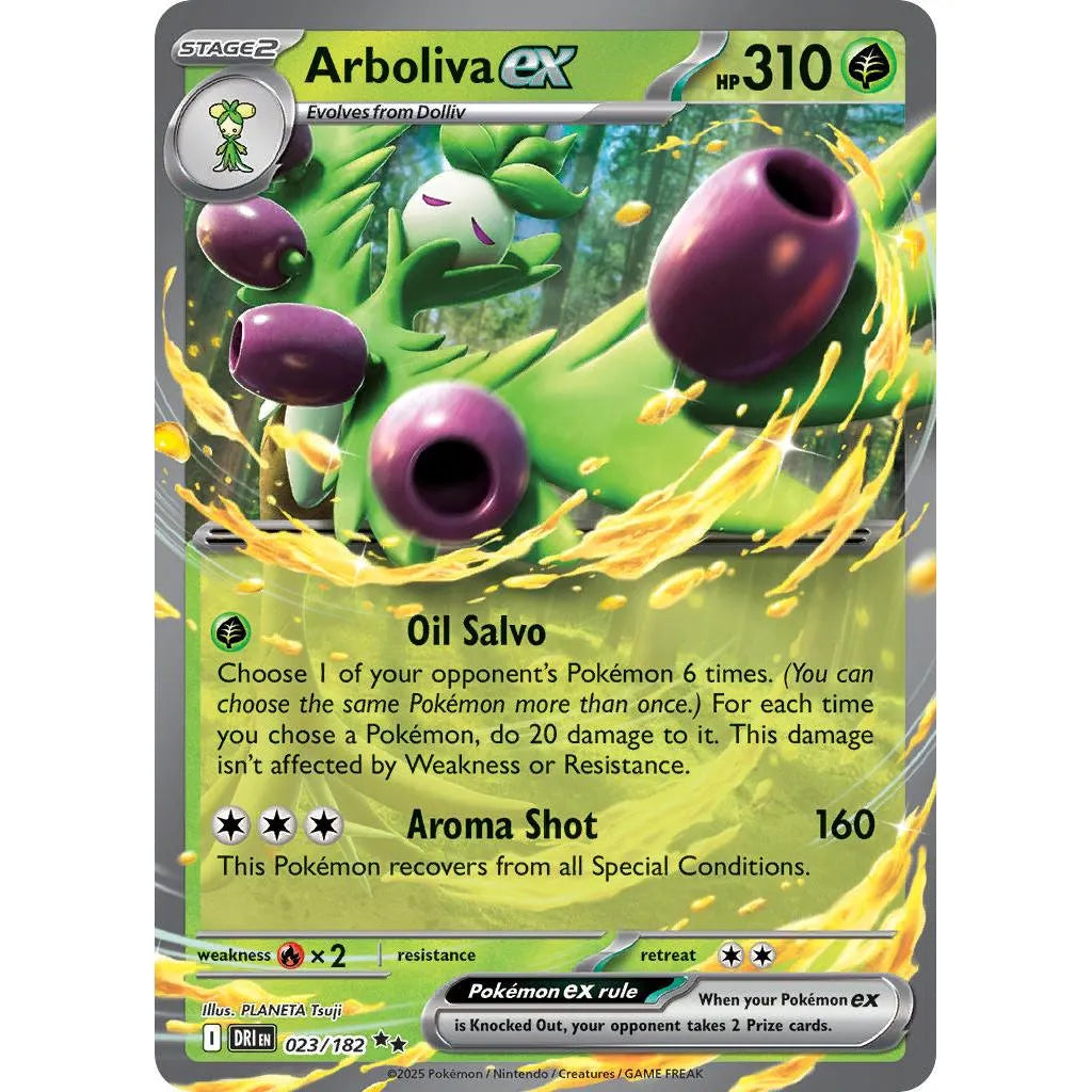 Buy Pokemon TCG Arboliva EX 023/182 - Destined Rivals | Pokémon TCG – Pokebundles Ireland
