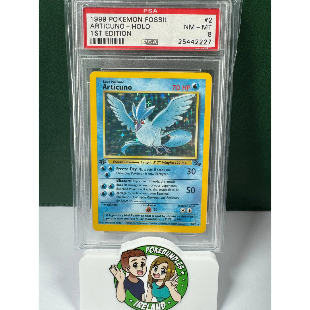 Pokemon TCG Articuno PSA 8 Graded Card (First Edition) Pokebundles Ireland Pokemon TCG Articuno PSA 8 Graded Card (First Edition) Pokebundles Ireland