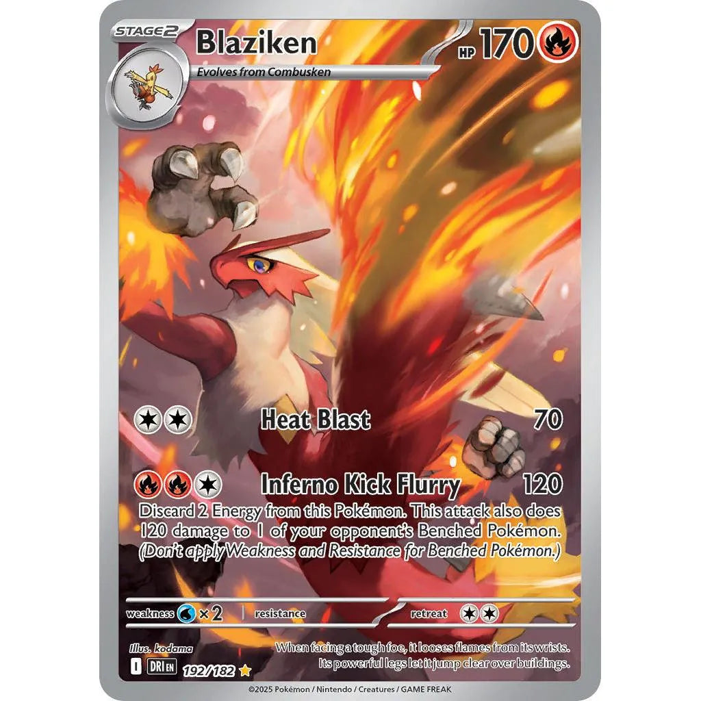 Buy Pokemon TCG Blaziken 192/182 - Destined Rivals | Pokémon TCG – Pokebundles Ireland