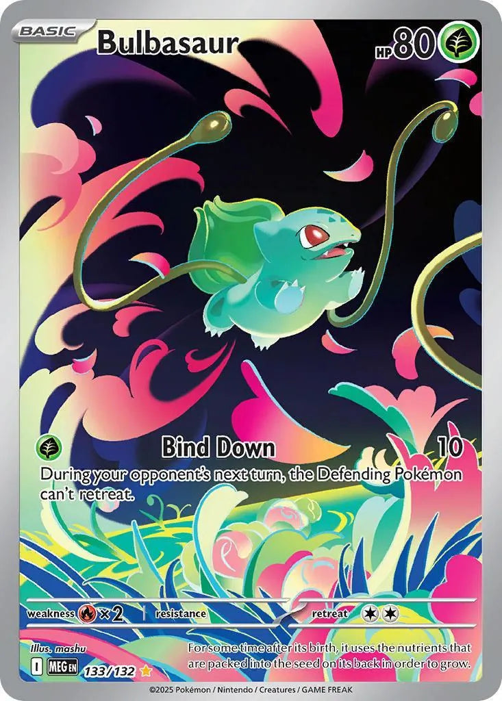 Buy Pokemon TCG Bulbasaur 133/132 - Mega Evolution | Pokémon TCG – Pokebundles Ireland