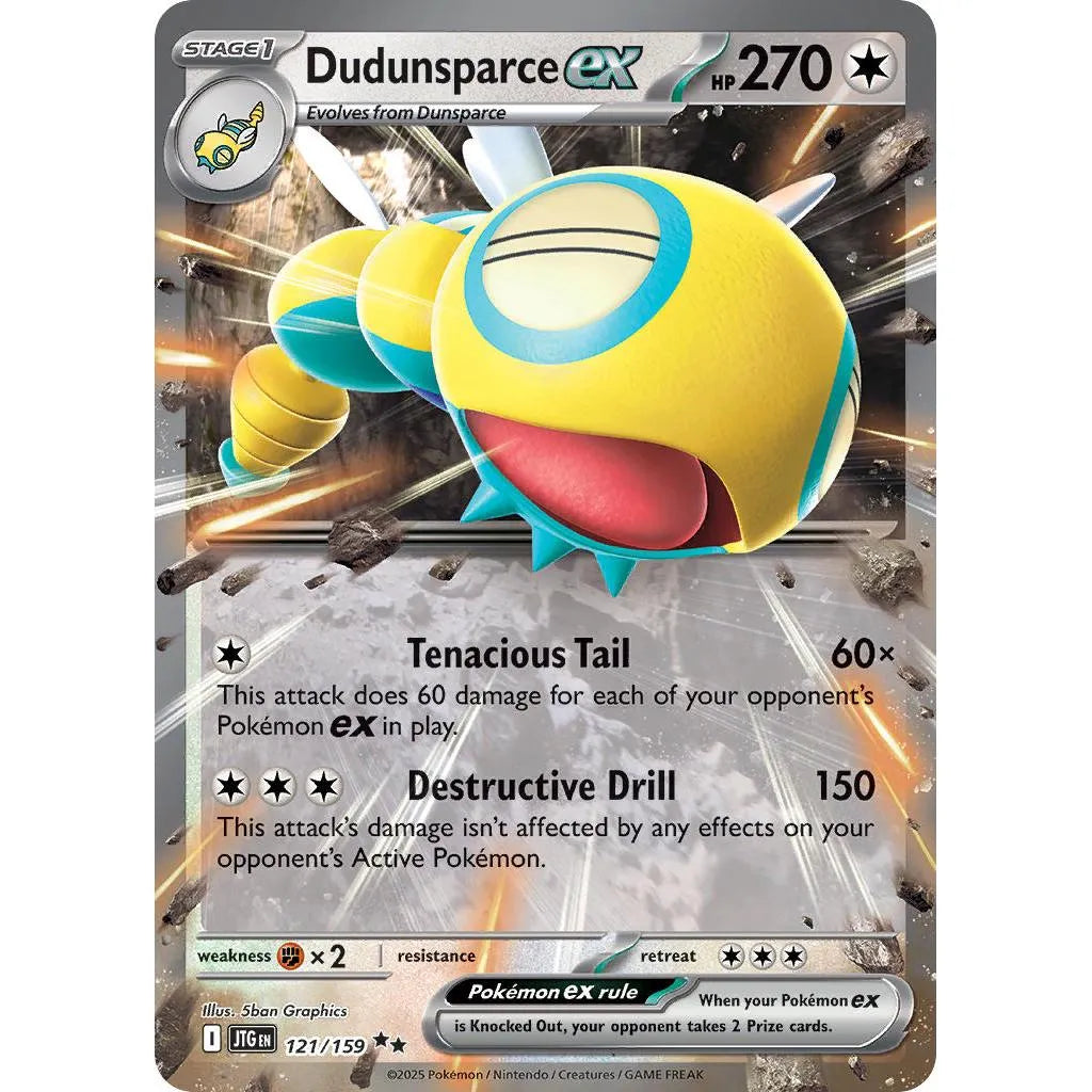Buy Pokemon TCG Dudunsparce 121/159 - Journey Together | Pokémon TCG – Pokebundles Ireland