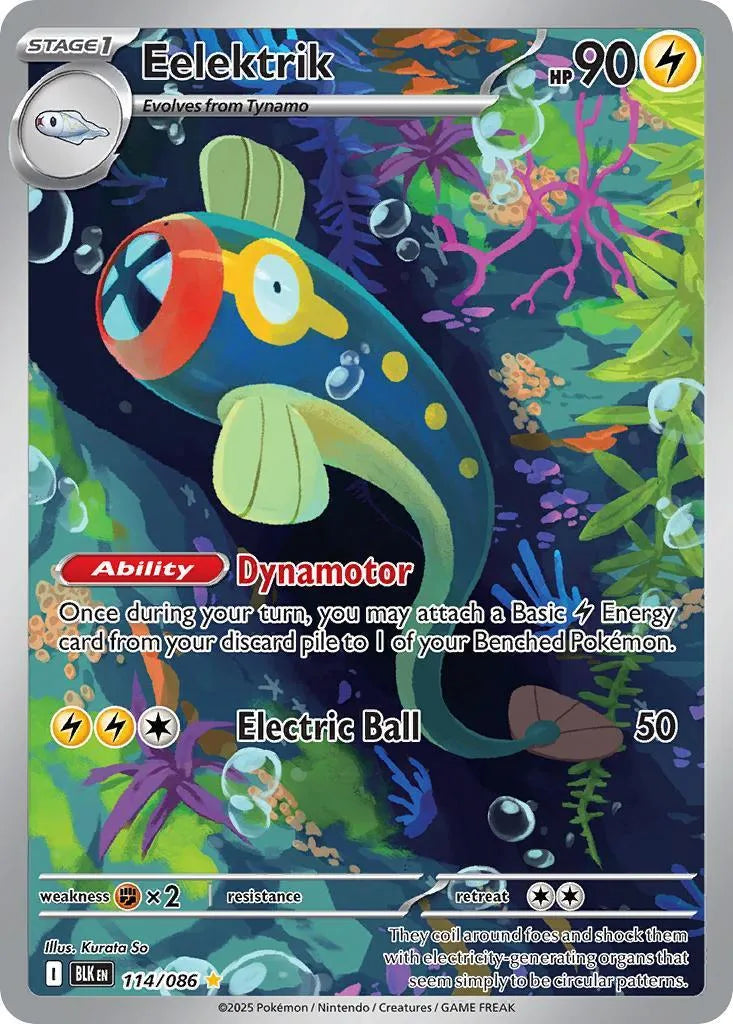 Buy Pokemon TCG Eelektrik 114/86 - Black Bolt | Pokémon TCG – Pokebundles Ireland