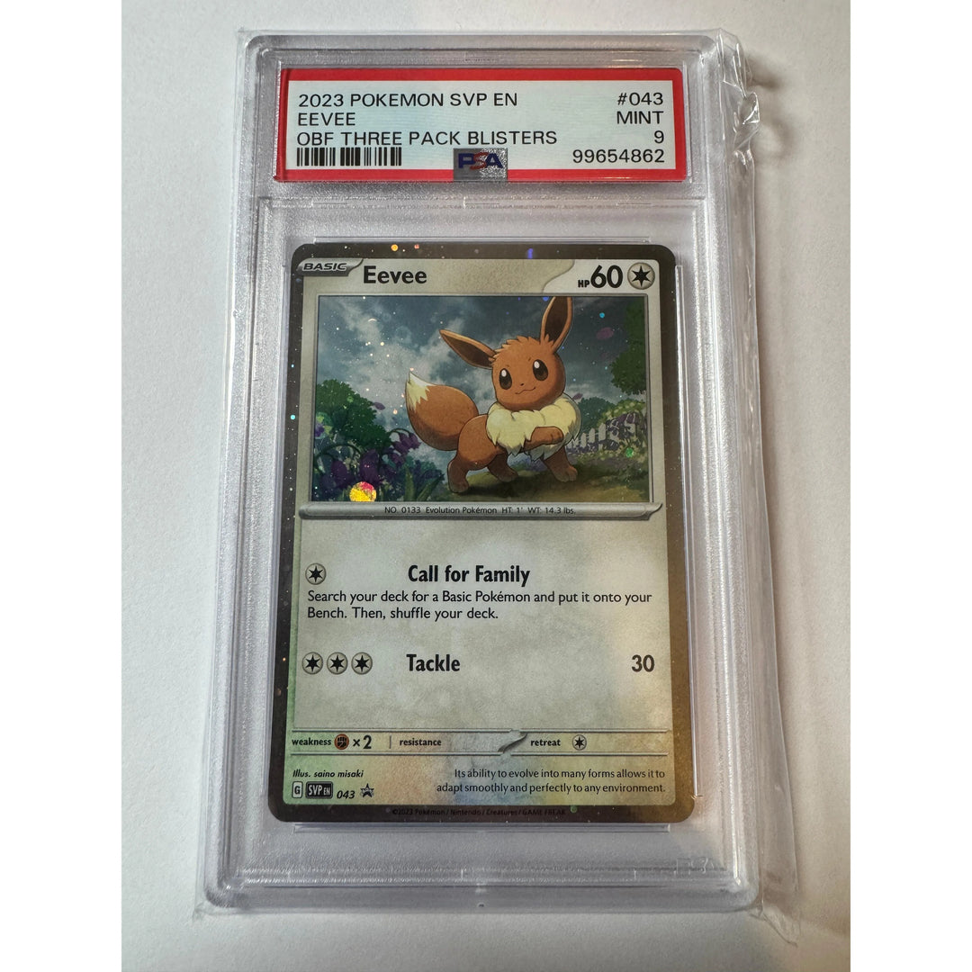 Buy Pokemon TCG Eevee SVP 043 PSA 9 Graded Card | Pokémon TCG – Pokebundles Ireland