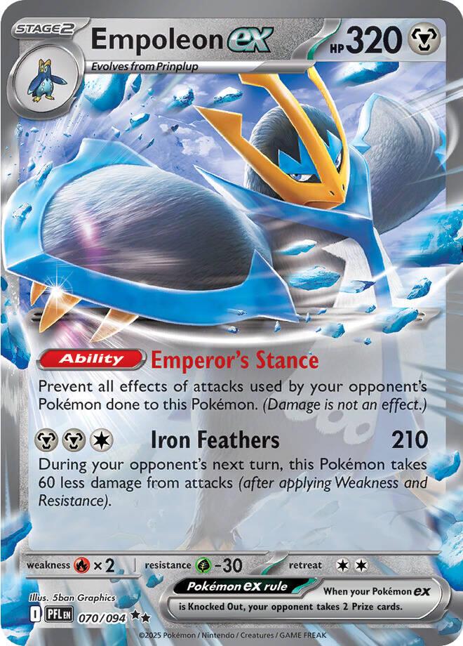 Pokemon TCG Empoleon ex 070/094 - Phantasmal Flames - Pokebundles Ireland