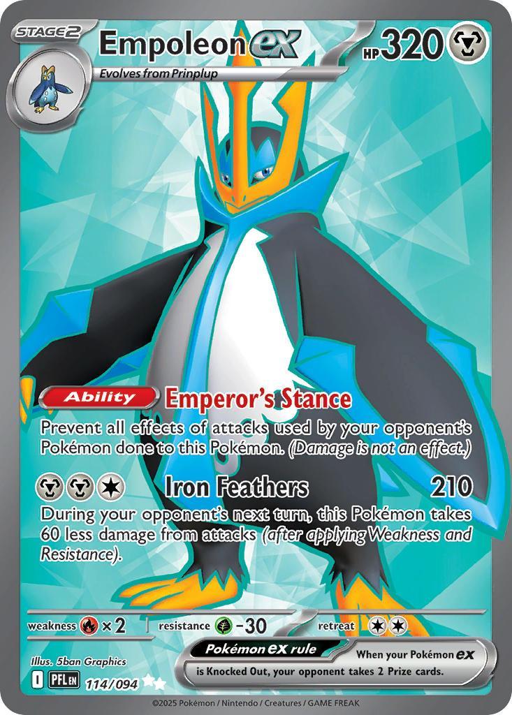 Pokemon TCG Empoleon ex 114/094 - Phantasmal Flames - Pokebundles Ireland
