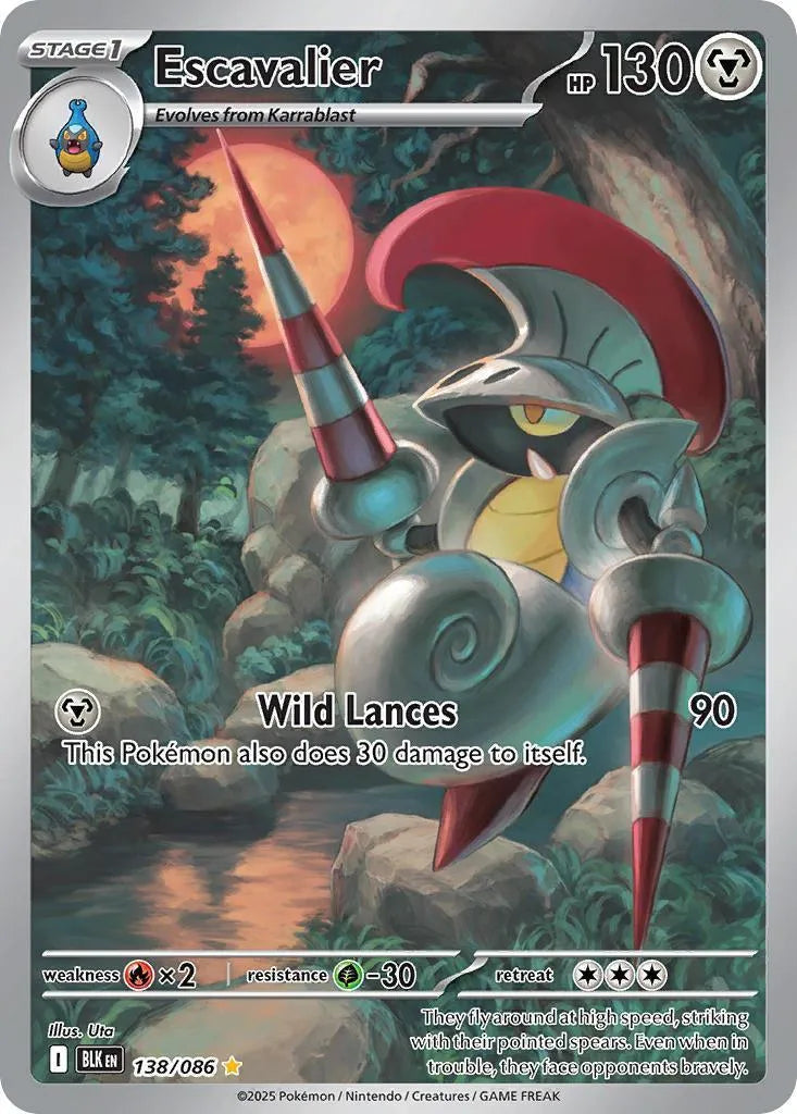 Buy Pokemon TCG Escavalier 138/86 - Black Bolt | Pokémon TCG – Pokebundles Ireland