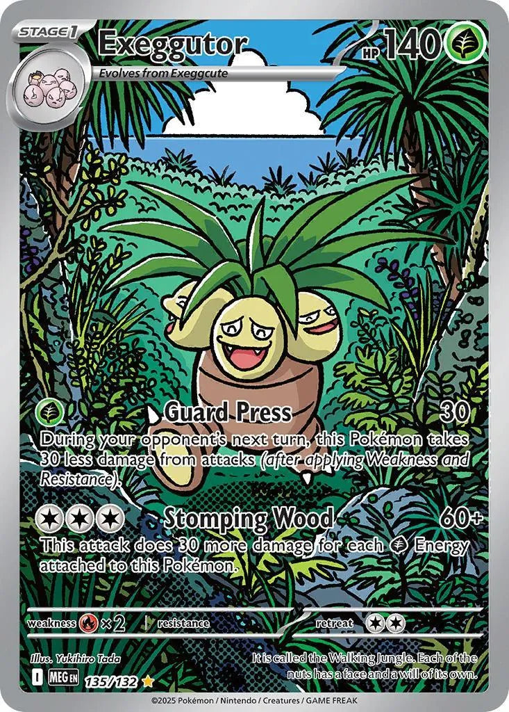 Buy Pokemon TCG Exeggutor 135/132 - Mega Evolution | Pokémon TCG – Pokebundles Ireland