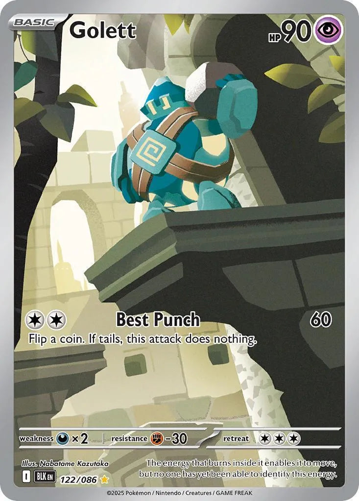Buy Pokemon TCG Golett 122/86 - Black Bolt | Pokémon TCG – Pokebundles Ireland
