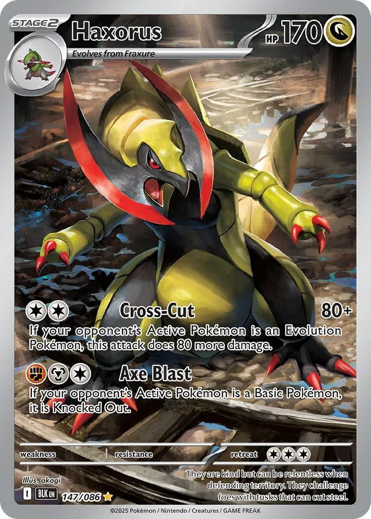 Buy Pokemon TCG Haxorus 147/86 - Black Bolt | Pokémon TCG – Pokebundles Ireland