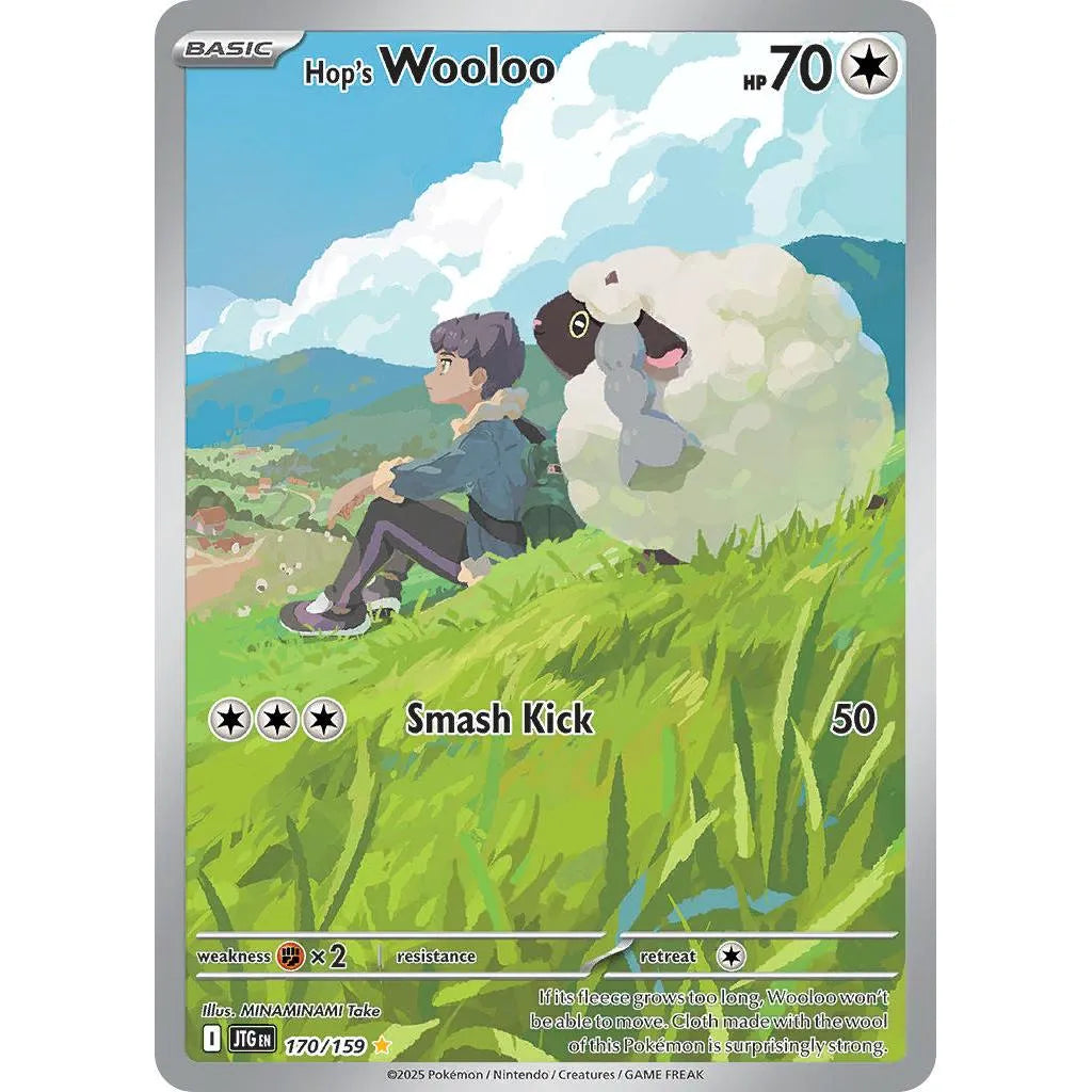Buy Pokemon TCG Hop's Wooloo 170/159 - Journey Together | Pokémon TCG – Pokebundles Ireland