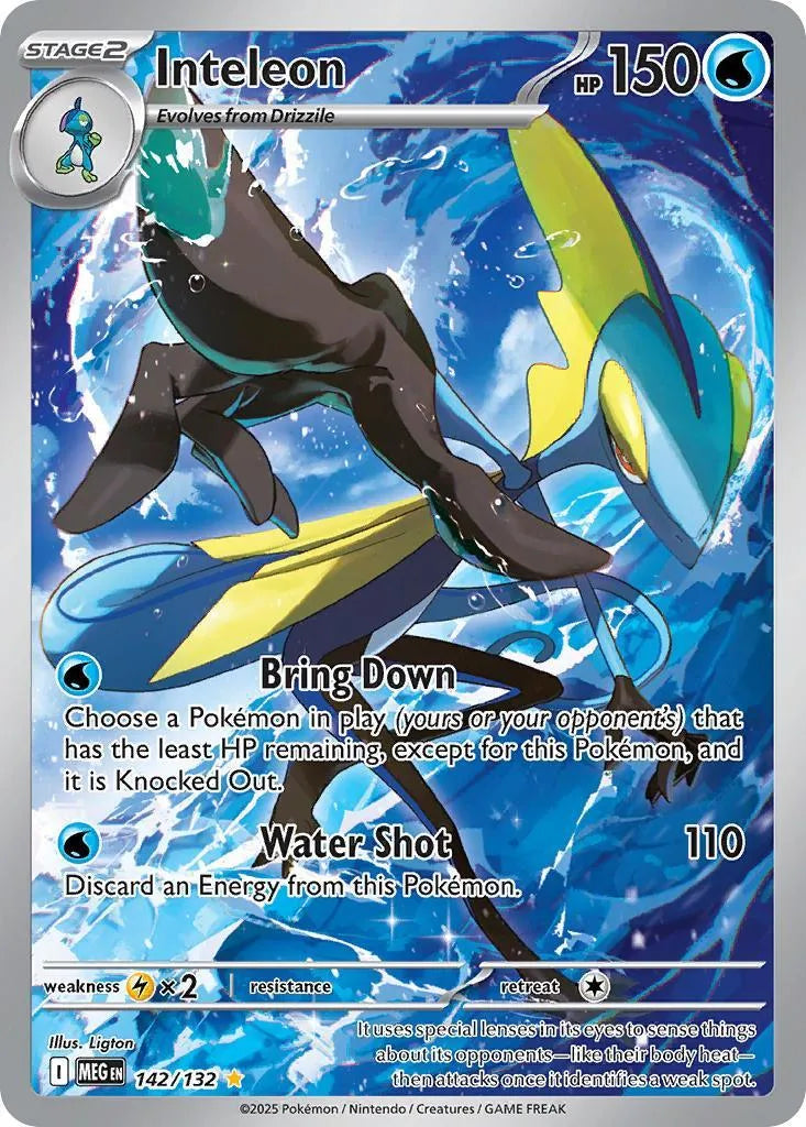 Buy Pokemon TCG Inteleon 142/132 - Mega Evolution | Pokémon TCG – Pokebundles Ireland