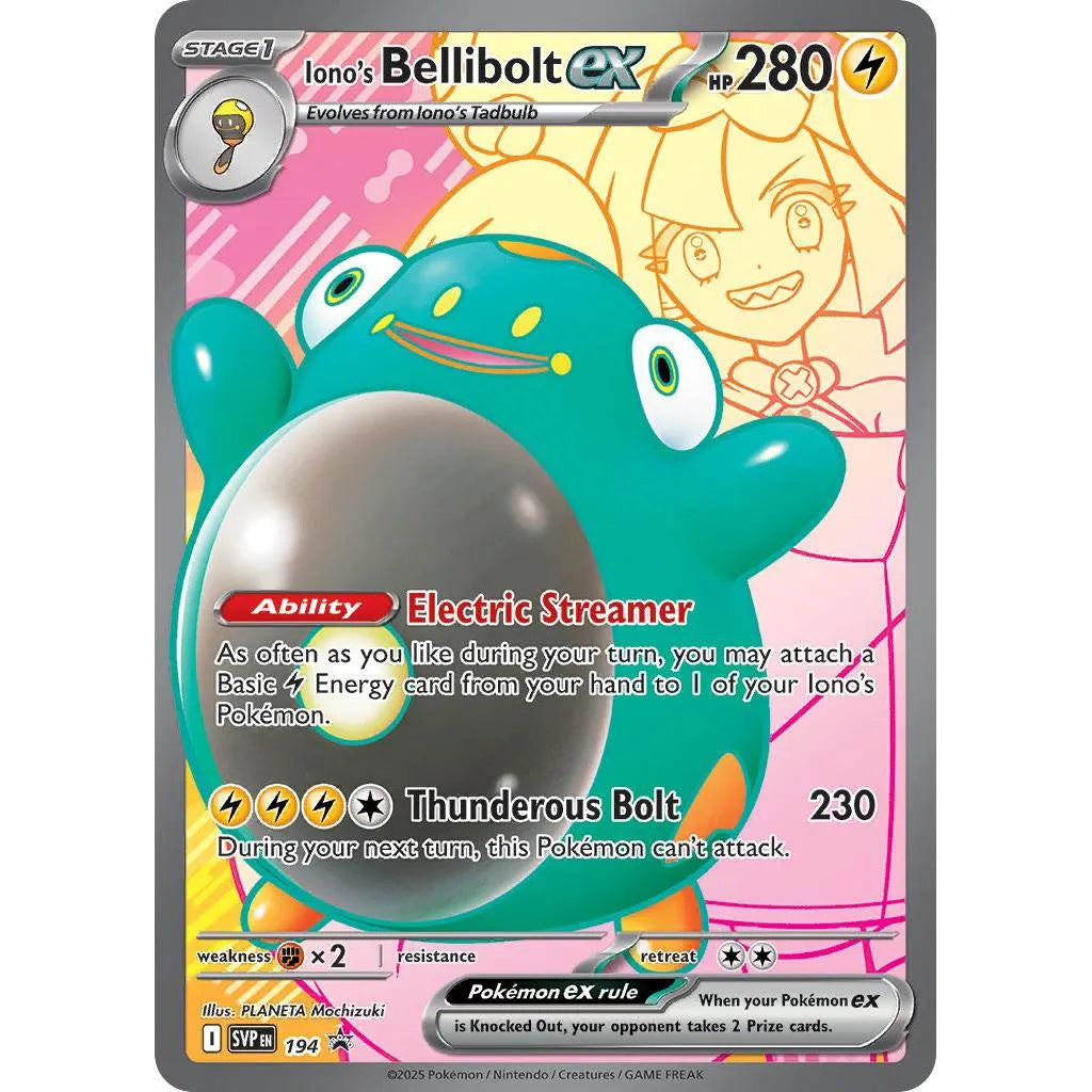 Buy Pokemon TCG Iono's Bellibolt SVP 194 - Journey Together | Pokémon TCG – Pokebundles Ireland