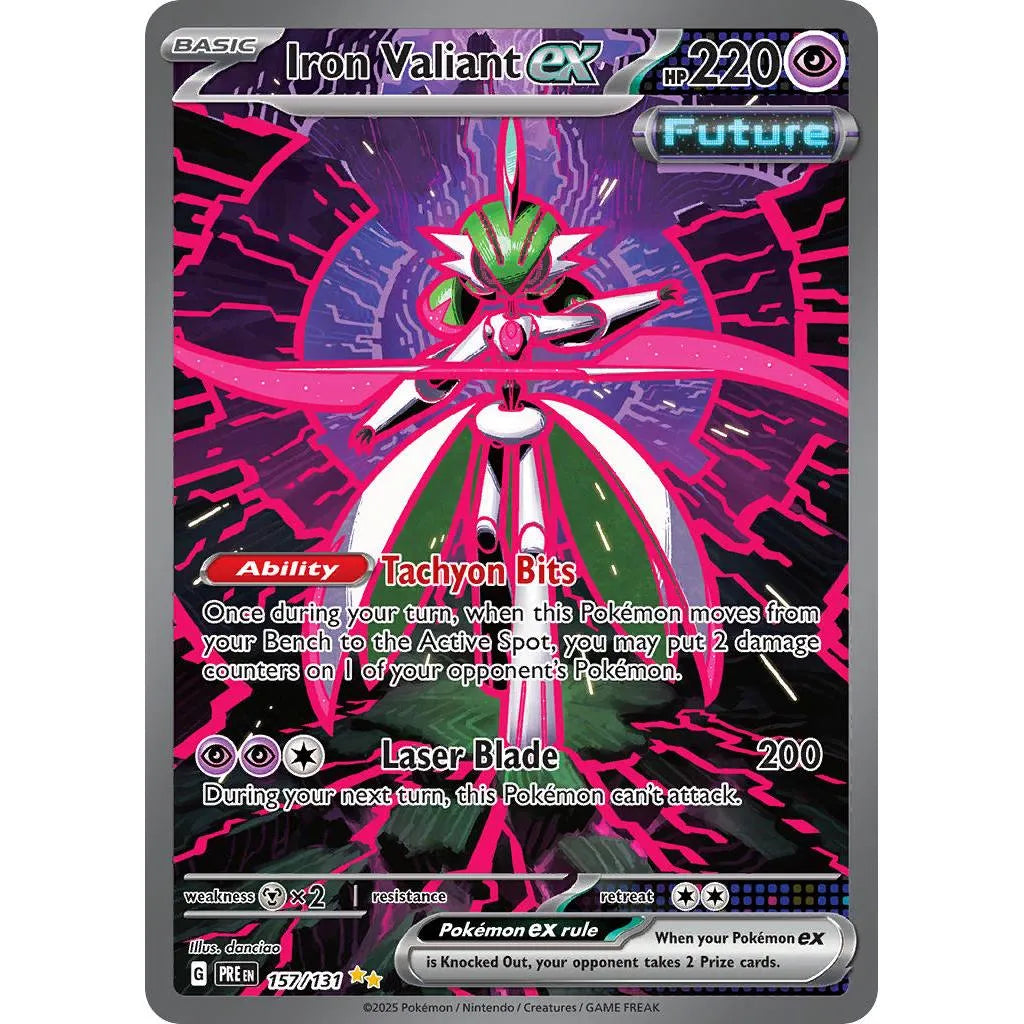 Buy Pokemon TCG Iron Valiant EX 157/131 - Prismatic Evolutions | Pokémon TCG – Pokebundles Ireland